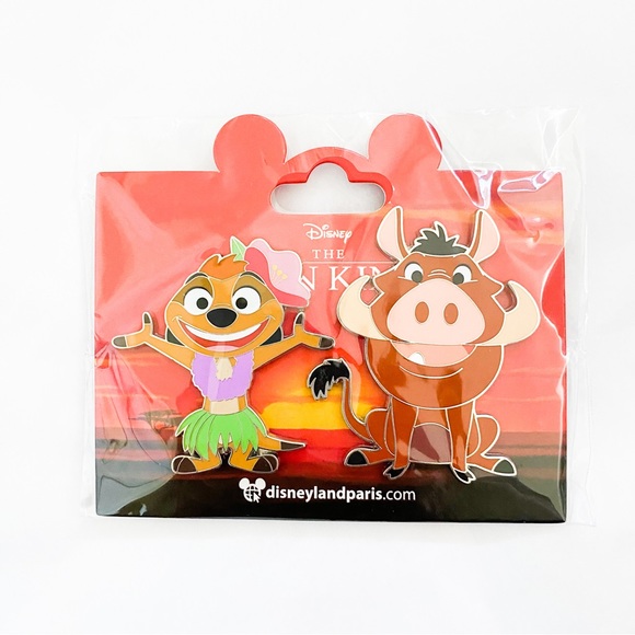 Disneyland Paris The Lion King Timon and Pumbaa 2 Pin Set - Picture 1 of 1